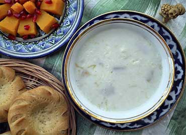 Pumpkin soup with milk