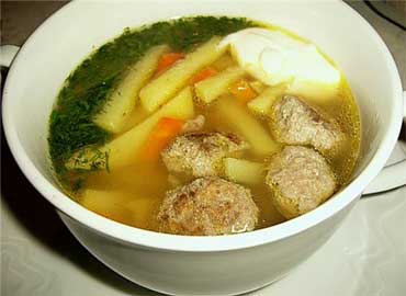 Fricandel soup