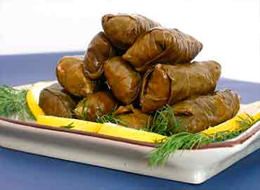 Stuffed grape leaves