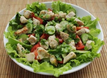 Chicken and vegetable salad