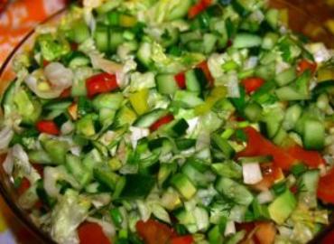 Radish and cucumber salad