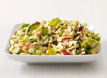 Vegetable and chickpea salad